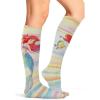 Cherokee Knee High Compression Socks 8-15 mmHg, Lightweight Printed Support Stockings, 1 Pair- COMFORTSUPPORT(Ariel World)