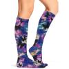 Cherokee Knee High Compression Socks 8-15 mmHg, Lightweight Printed Support Stockings, 1 Pair- COMFORTSUPPORT(Butterfly Flutter)
