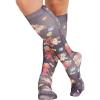 Cherokee Knee High Compression Socks 8-15 mmHg, Lightweight Printed Support Stockings, 1 Pair- COMFORTSUPPORT(Fur-ever Friends)
