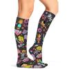 Cherokee Knee High Compression Socks 8-15 mmHg, Lightweight Printed Support Stockings, 1 Pair- COMFORTSUPPORT(Girls Can)