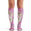 Cherokee Knee High Compression Socks 8-15 mmHg, Lightweight Printed Support Stockings, 1 Pair- COMFORTSUPPORT(Moonlit Path)