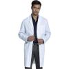 Cherokee Long Lab Coat for Men with Front Button Closure, 3 Pockets & Center back length 38″ CK412(White)