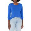 Cherokee Long Sleeve Underscrub for Women Modern Classic fit Soft Crew Neck Knit Tee with 2-Way Stretch – 4881(Royal)