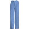 Cherokee Luxe Men Scrubs Pant Fly Front Drawstring Cargo 1022(Ciel)