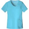 Cherokee Luxe Women Scrubs Top Crossover V-Neck Pin-Tuck 1999(Blue Wave)