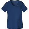 Cherokee Luxe Women Scrubs Top Crossover V-Neck Pin-Tuck 1999(Navy)