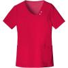 Cherokee Luxe Women Scrubs Top Crossover V-Neck Pin-Tuck 1999(Red)