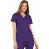 Cherokee Luxe Women Scrubs Top Empire Waist Mock Wrap 21701(Nu-grape)