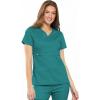 Cherokee Luxe Women Scrubs Top Empire Waist Mock Wrap 21701(Teal)