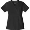 Cherokee Luxe Women Scrubs Top Mock Wrap 1841(Black)