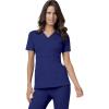 Cherokee Luxe Women Scrubs Top Mock Wrap 1841(Galaxy Blue)