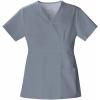 Cherokee Luxe Women Scrubs Top Mock Wrap 1841(Grey)