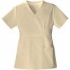 Cherokee Luxe Women Scrubs Top Mock Wrap 1841(Khaki)