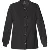 Cherokee Luxe Women Warm Up Scrubs Jacket Snap Front 1330(Black)