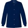 Cherokee Luxe Women Warm Up Scrubs Jacket Snap Front 1330(Navy)