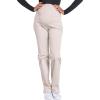Cherokee Maternity Scrub Pants for Women, Workwear Professionals Soft Stretch WW220(Khaki)