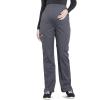 Cherokee Maternity Scrub Pants for Women, Workwear Professionals Soft Stretch WW220(Pewter)