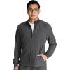 Cherokee Men Scrubs Jacket Zip Front CK394A(Heather Pewter)