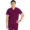 Cherokee Men Scrubs Top Workwear Revolution V-Neck WW751(Wine)