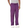 Cherokee Men & Women Scrubs Pant Workwear Core Stretch Drawstring Cargo 4043(Eggplant)