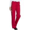 Cherokee Men & Women Scrubs Pant Workwear Core Stretch Drawstring Cargo 4043(Red)