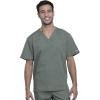 Cherokee Men & Women Scrubs Top Workwear Professionals Pocketless Tuckable V-Neck WW605(Olive)