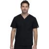Cherokee Men & Women Scrubs Top Workwear Professionals Tuckable V-Neck WW644(Black)