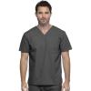 Cherokee Men & Women Scrubs Top Workwear Professionals Tuckable V-Neck WW644(Pewter)