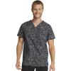 Cherokee Men and Women V-Neck Printed Top with 4 Pockets & Center Back Length 28″ – CK691(Sea Sketch)