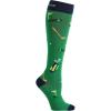 Cherokee Men’s Compression Socks, 10-15 mmHg Knee High, Colorful Print, Lightweight, 1 Pair Pack – MPRINTSUPPORT(Best By Par)
