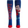 Cherokee Men’s Compression Socks, 10-15 mmHg Knee High, Colorful Print, Lightweight, 1 Pair Pack – MPRINTSUPPORT(Born Grumpy)