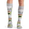 Cherokee Men’s Compression Socks, 10-15 mmHg Knee High, Colorful Print, Lightweight, 1 Pair Pack – MPRINTSUPPORT(Grouchy Feet)