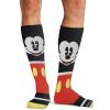 Cherokee Men’s Compression Socks, 10-15 mmHg Knee High, Colorful Print, Lightweight, 1 Pair Pack – MPRINTSUPPORT(Happy Go Mickey)