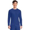 Cherokee Men’s Long Sleeve Underscrub Tee Modern T-Shirt with Crew Neck – CK807(Galaxy Blue)