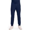 Cherokee Mens Mid Rise Jogger Scrub Pants with Zipper Cargo Pocket 360 Stretch Moisture Wicking PROTX2 Fabric – CK004A(Navy)