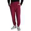 Cherokee Men’s Pull-on Jogger with 5 Pockets, Elastic Waistband, Front Leg Seams and Rib-Knit Cuffs – CK224A(Wine)