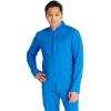 Cherokee Men’s Scrub Jacket, Zip Front Stand-Up Collar and Snap at The Neck Closure – CK329A(Royal)