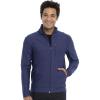 Cherokee Mens Scrub Jacket with a Standard Collar, Zipper Front and 4 Pockets CK399(Navy)