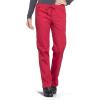 Cherokee Scrub Pant for Women Mid Rise Straight Leg Drawstring Bottom with 5 Pockets, Soft Stretchy & Durable Fabric – WW160(Red)