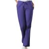 Cherokee Scrub Pants for Women Drawstring Waist with Flare Leg 3 Pockets, Fade Resistant, Durable & Easy Care Fabric – 4101(Grape)