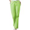 Cherokee Scrub Pants for Women Drawstring Waist with Flare Leg 3 Pockets, Fade Resistant, Durable & Easy Care Fabric – 4101(Lime Green)