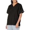 Cherokee Scrub for Women V-Neck Top Traditional fit with Dolman Sleeve and Fade Resistant Fabric – 4700(Black)