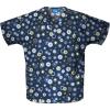 Cherokee Scrub for Women V-Neck Top Traditional fit with Dolman Sleeve and Fade Resistant Fabric – 4700(Dot’s Wonderful)