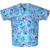 Cherokee Scrub for Women V-Neck Top Traditional fit with Dolman Sleeve and Fade Resistant Fabric – 4700(Fly By Night)