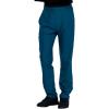 Cherokee Scrubs Mens Pants Tapered Leg with 5 Pockets, Zip Cargo, 360° Stretch & Moisture Wicking – CK185(Caribbean Blue)