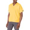 Cherokee Scrubs for Women and Men Unisex V-Neck Tunic Nursing Scrub Top with Chest Pocket, Tuckable Durable Fabric – 4777(Dandelion)