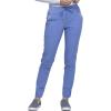 Cherokee Statement Women Scrubs Pant Mid Rise Tapered Leg Drawstring CK055(Ciel Blue)