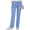 Cherokee Women Scrubs Pant Workwear Core Stretch Mid Rise Straight Leg Drawstring WW130(Ciel)