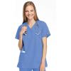 Cherokee Women Scrubs Top Workwear Originals Mock Wrap Tunic 4801(Ciel)