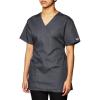 Cherokee Women Scrubs Top Workwear Originals Mock Wrap Tunic 4801(Pewter)
